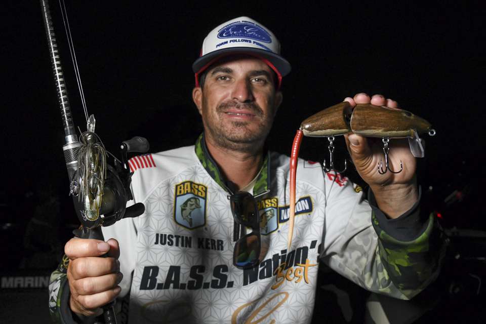 Kerr used a bladed jig and unusual wake bait for his top finish. 