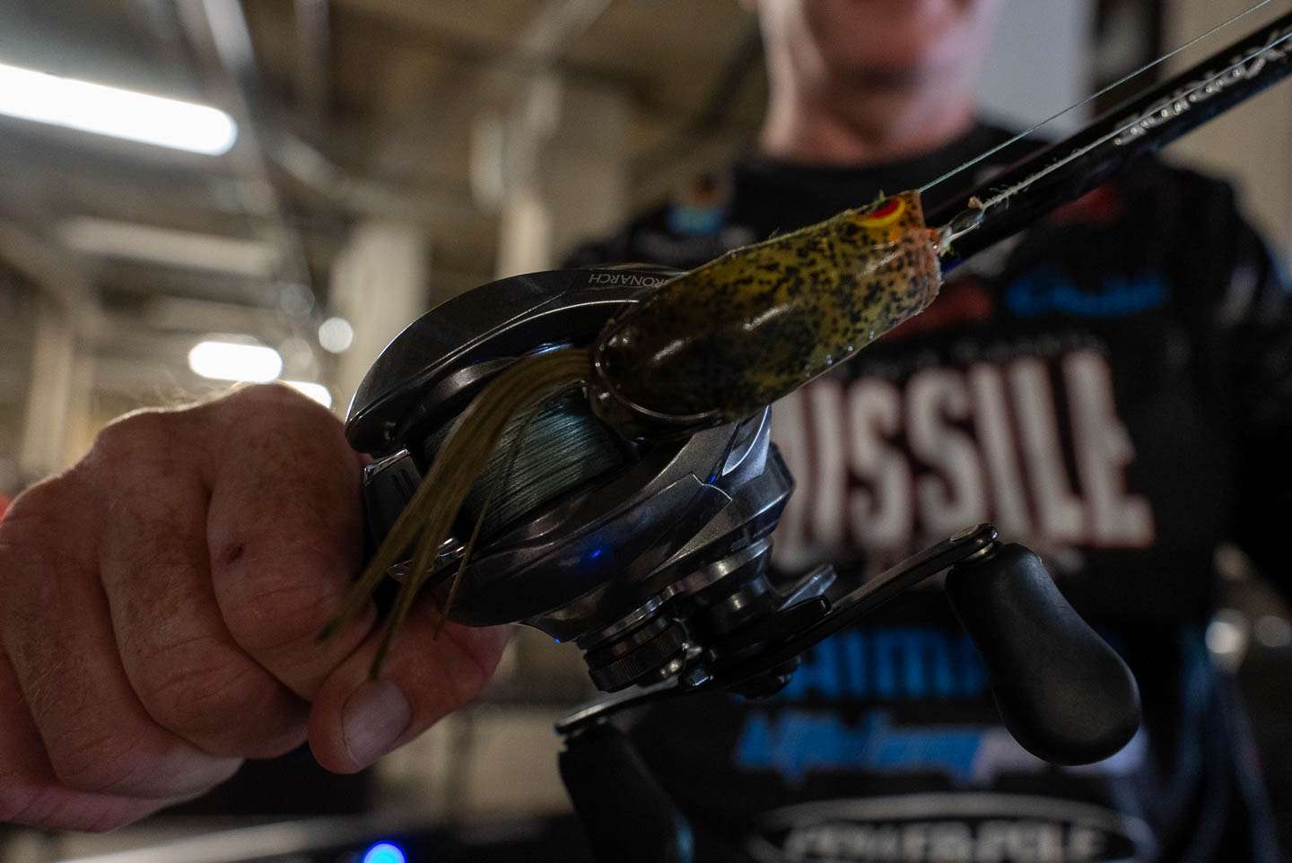 He also used a Spro Bronzeye Poppinâ Frog 60. 