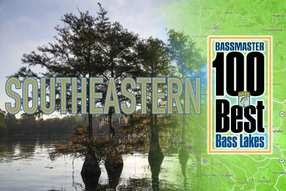 <p>See the top 25 best bass fisheries of 2021 located in the Southeastern United States.<br><br><i>Captions by James Hall<br><br></i><a href=