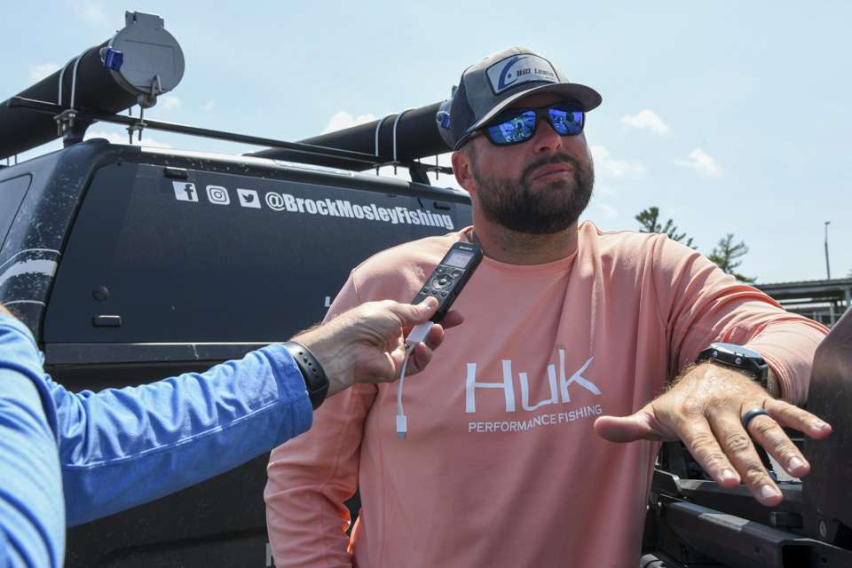 Brock Mosley. âThere are a lot of options. The smallmouth are biting better than last year. And the largemouth are biting good for me too (smiles).â