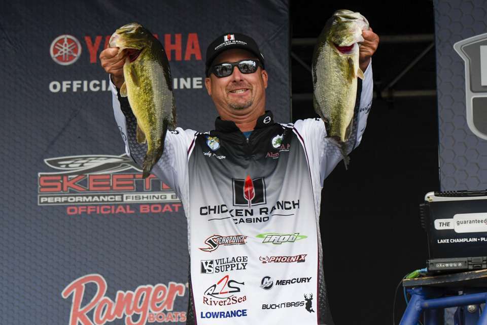 Randy Pierson of Oakdale, Calif., came with 21-0 to start off in third place on Day 1, which saw 94 of the 95 competitors catch limits. His largemouth bite helped him to one of eight limits topping 20 pounds, but he could only manage 17 pounds the next two days to finish 19th.