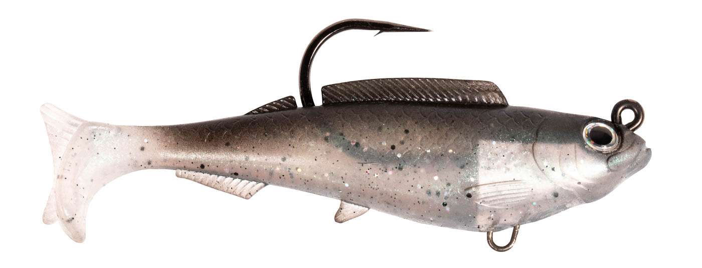 <p><strong>Z-Man HerculeZ Swimbait</strong></p><p>Highly detailed baitfish sculpting and a smartly designed curved paddletail give the HerculeZ Swimbait a naturalistic appearance and swim action. The Herculez 10X Tough ElaZtech composition means this bait will last. Heavy duty 5/0 or 7/0 Mustad UltraPoint hooks in 4- or 5inch bait sizes, respectively, offer an ideal match for big, tough fresh- and saltwater gamefish. Jighead also includes a ventral eyelet for adding a second belly hook. Molded around 3/8-ounce (4 inch) and 5/8-ounce (5 inch) zinc weights, the HerculeZ Swimbait casts toward the horizon and sinks at an optimal rate for a variety of presentations. Swimbait profile features 3D eyes, ultra-detailed fins, gills and anatomy, each hand-painted in popular Z-Man color patterns. $9.99 each. <a href=