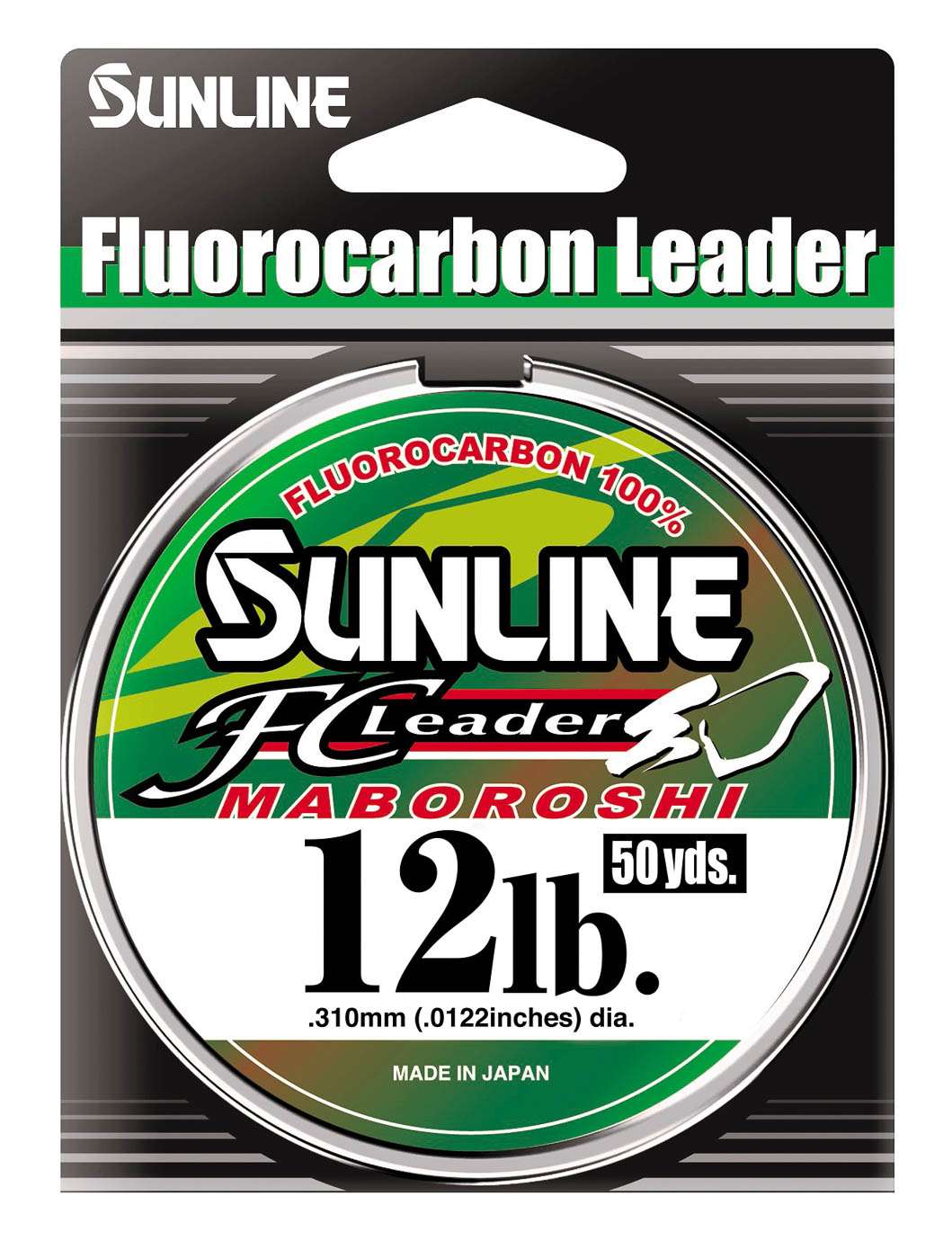 <p><strong>Sunline Maboroshi FC Leader</strong></p><p>Maboroshi is made from a 100% Fluorocarbon leader material featuring five metered colors to blend in better with the ambient environment. The color changes every 6 inches with repeating colors of Moss Green, Green, Gray, Natural Clear and Reddish Brown. Available in 5-, 6-, 7-, 8-, 10-, 12-, 14-, 16-, 20- and 50-yard spools. $15.49. <a href=