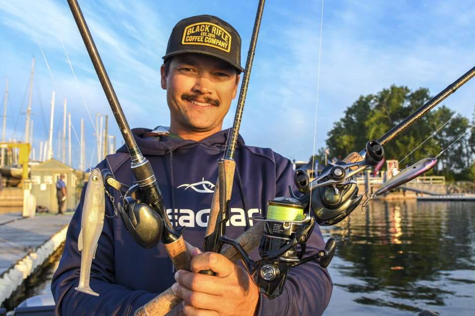 Zaldain wisely chose baits that matched that baitfish, and other lures following the feeding frenzy. 

