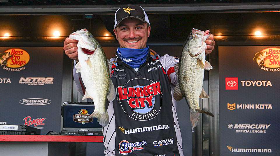Connecticut pro Alex Wetherell started his Bassmaster Opens series hot for 2021.