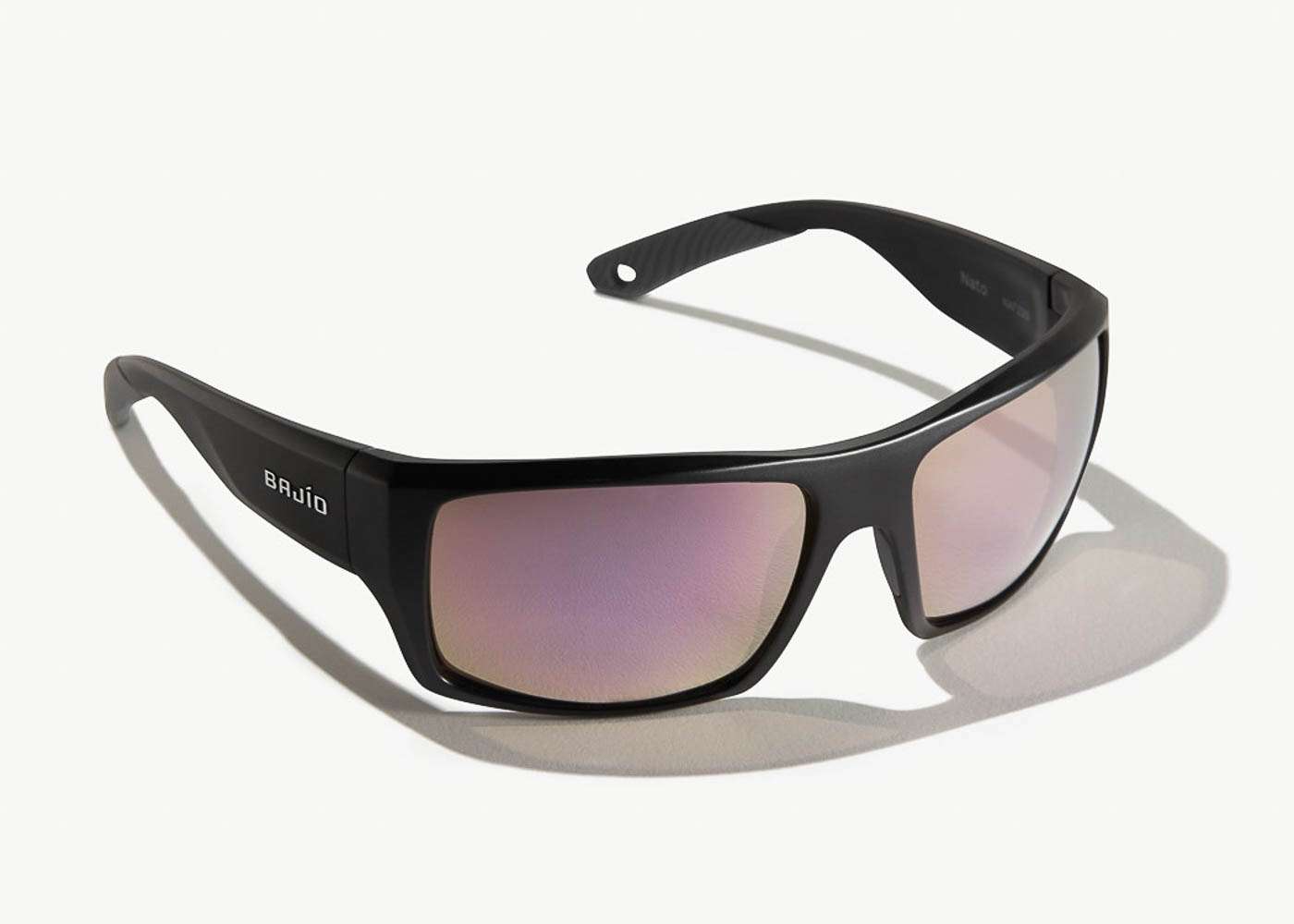 <p><strong>Bajio Nato Sunglasses</strong></p><p>Nato is a bold, squared statement frame that employs oversized temples to block side light and keep the focus on whatâs ahead. Available in six different lens colors, all featuring Bajioâs LAPIS polarized lens technology that cuts through glare for better fish-spotting. Blue light-blocking coating prevents eye fatigue to maintain visual acuity during marathon days in the sun. This technology blocks 95% of harmful blue light. All BajÃ­o lenses are also equipped with front and back oleophobic coatings that increase durability and make lens cleaning easier. Paired with the Drum lens, Nato is perfect for spotting fish on tree covered rivers and lakes, and on days when the sun peeks in and out. $199 Plastic Lenses. $249 Glass Lenses. <a href=