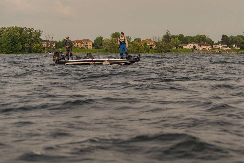 Take a look as the Opens anglers battle it out on a rough Oneida Lake on Day 1 of the Basspro.com Bassmaster Open at Oneida Lake! 
