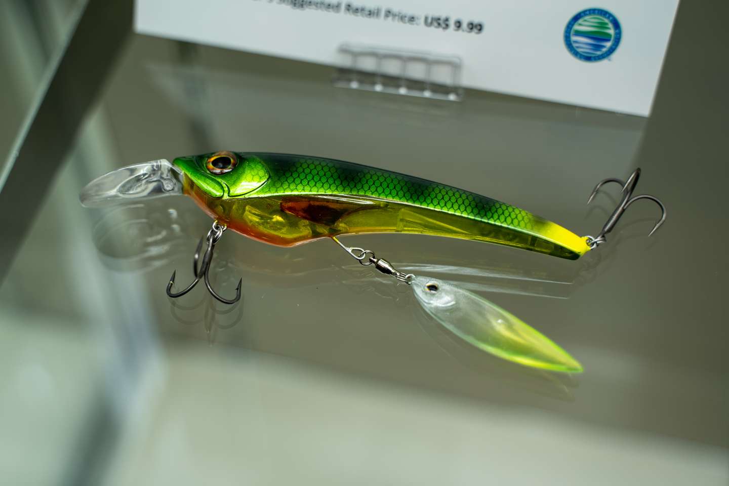 <b>Lunkerhunt Boshi Blade</b><br> Rigged with two trebles and a spinner attached. 