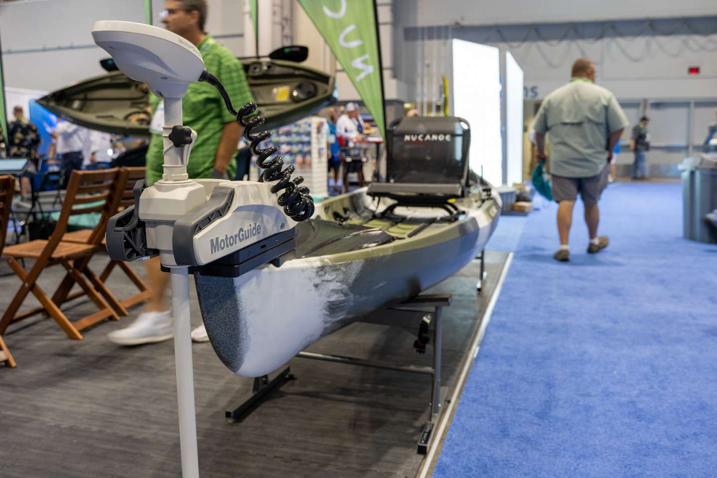 A look at the NuCanoe Pursuit kayak paired with MotorGuide Xi3 trolling motor. 