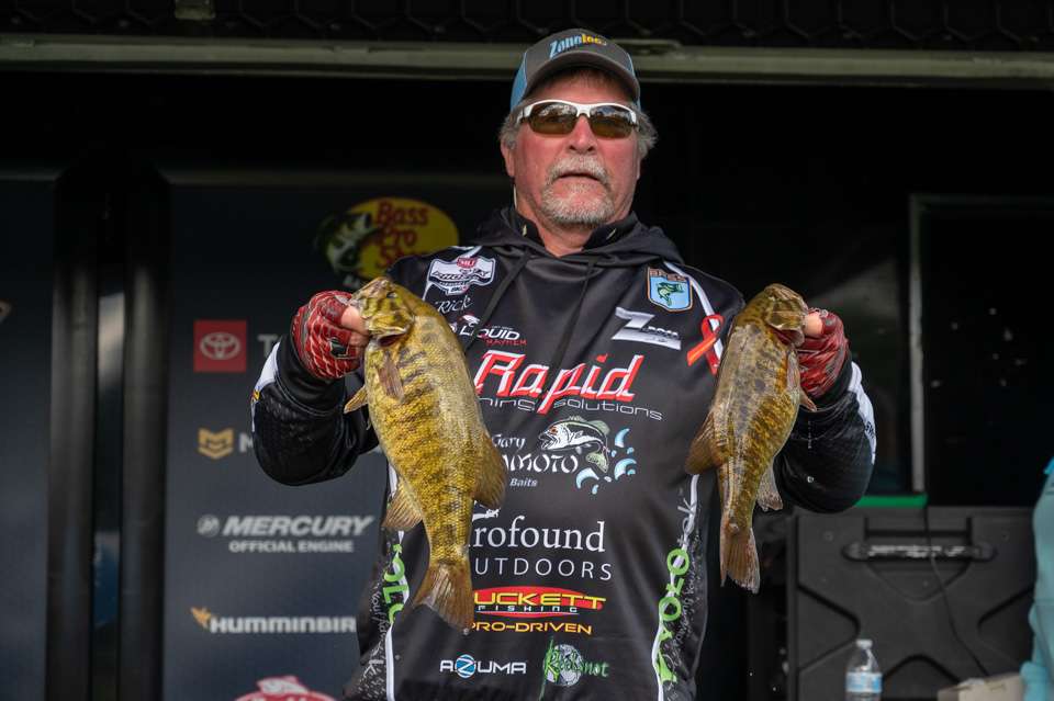 Rick Williams, 16th place co-angler (13-4)