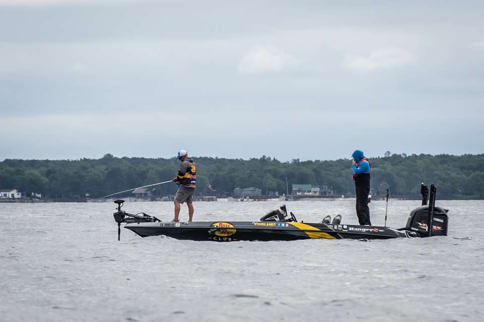 Check out Elite Series pro Clark Wendlandt's Day 2 of the Farmers Insurance Bassmaster Elite at St. Lawrence River. 