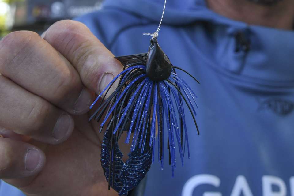 <b>Why he uses it:</b> This all-in-one jig replaces the need for separate swim, pitching and flipping jigs. âIf Iâm going down a shoreline, I can swim this bait through grass, flip a laydown, flip a bush and do it all with this one jig. Itâs just an all-around versatile jig setup,â said Christie. 

