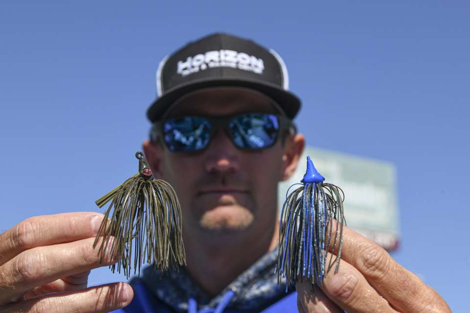 <b>Luke Palmer</b><br>
<b>Favorite bait:</b> BOOYAH prototype swim jig. <br>

<b>Why he uses it:</b> The head design catches more water to keep the swim jig higher in the water, and longer in the strike zone. 
