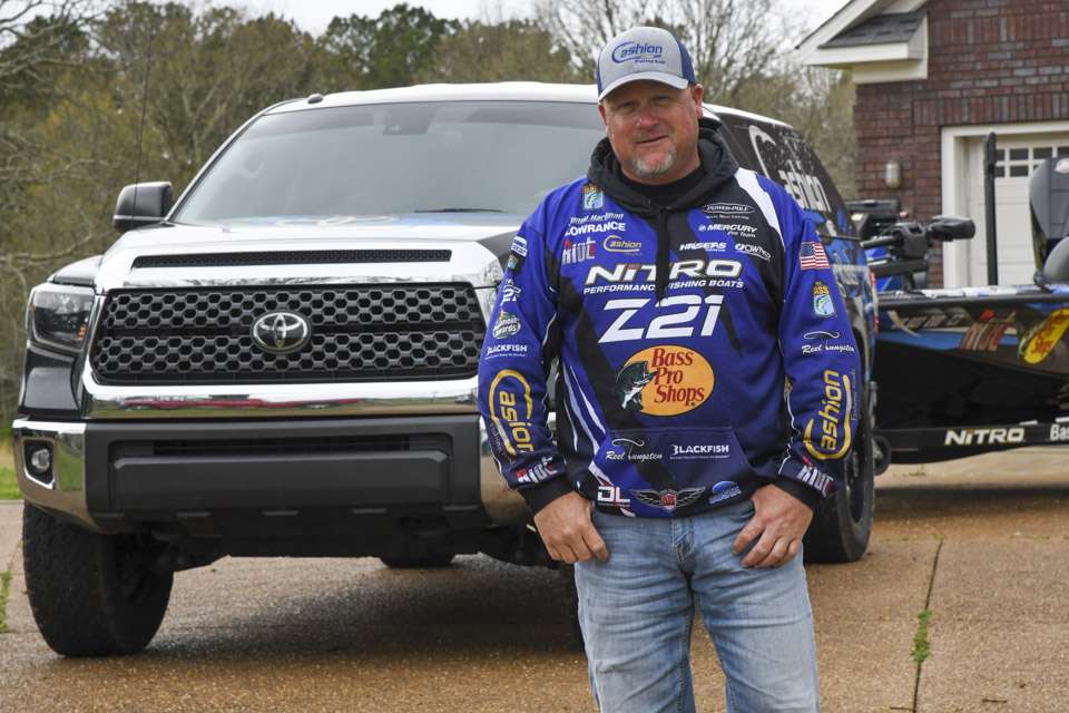 Bassmaster Elite Series pro Jamie Hartman has owned three Toyota Tundras. His latest is a 2019 TRD 5.7L V8 Double Cab. âThe towing power is unmatched, like the good looks.â This Tundra has 66,000 towing miles and counting, with only routine scheduled maintenance. âThat says a lot about the dependability because I put more miles on my Tundras in one year than most owners.â 