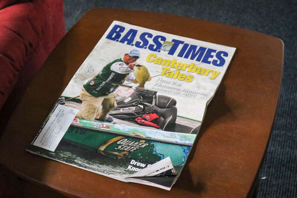 No man cave is complete without a few issues of <em>B.A.S.S. Times</em> or <em>Bassmaster</em> Magazine. 