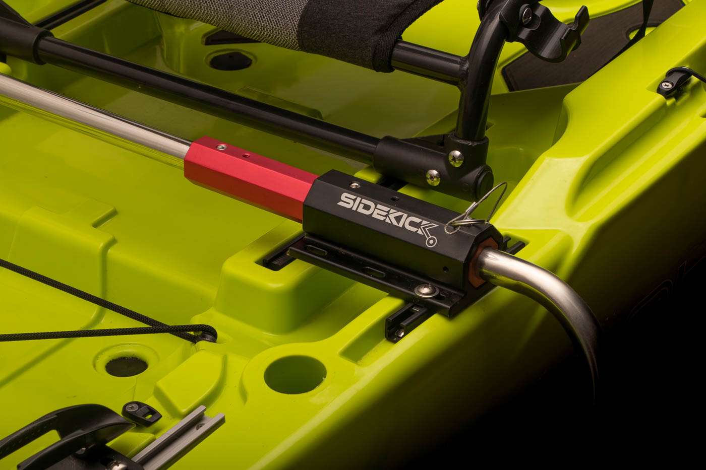 The Sidekick wheel system allows you to easily transport your kayak on dry land. 
