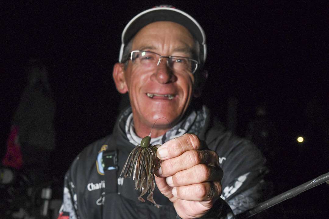 Hartley also used a D&L Tackle 3/8-ounce Original Jig. 
