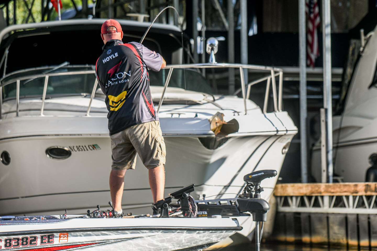 Cody Hoyle did what he does best. A skilled local tournament angler, the North Carolinian fished more than 100 docks during the three days to win the event with 40 pounds, 4 ounces. See the lures used by the winner and top finishers, and get geared up for the fall transition with their choices. 
