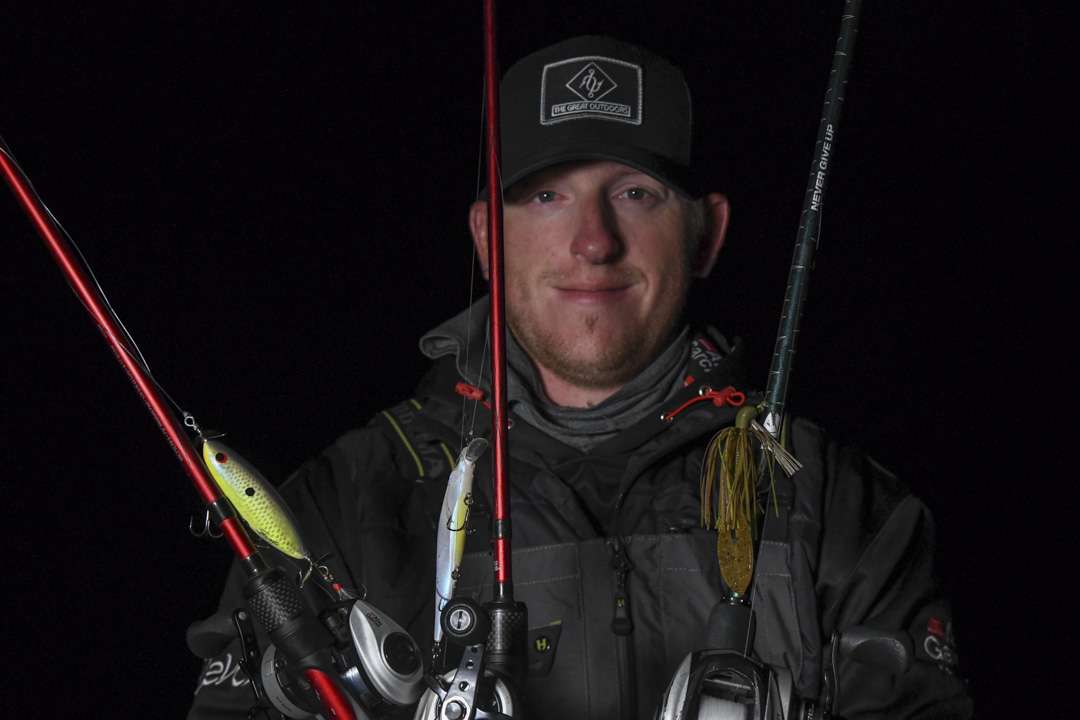 <b>Cole Huskins (3rd; 34-7) </b><br>
Cole Huskins rotated through a jerkbait, jig for skipping,and a locally-made, handmade prop bait. 
