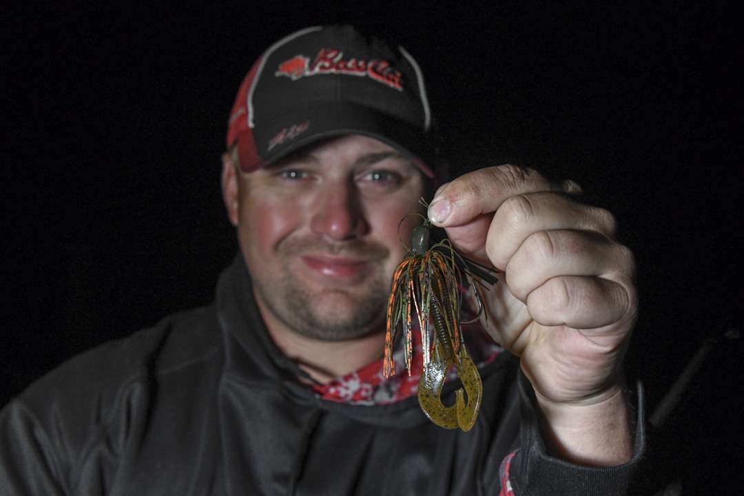 A primary bait was a 1/2-ounce homemade jig with a Zoom Twin Tail Grub.