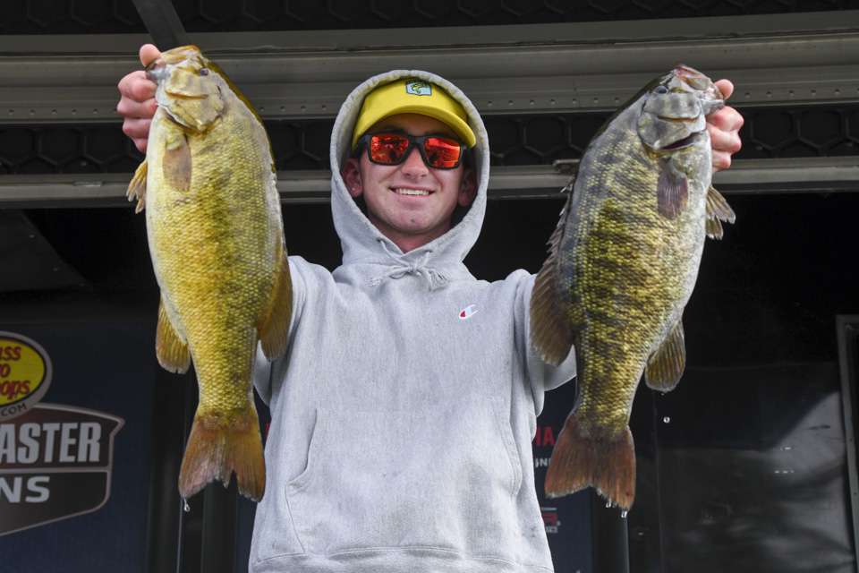 Ethan McMahon, 2nd place co-angler (27-11)