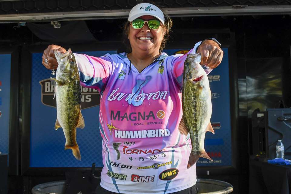Denise Sustaita, 36th place co-angler (7-2)