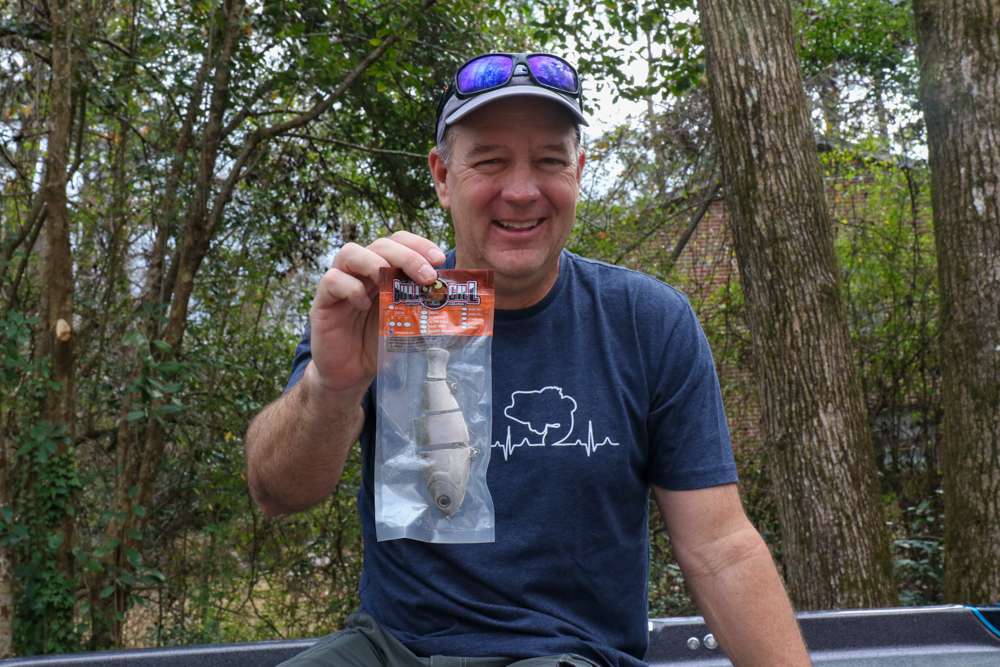 Kennedy's final swimbait is a Triton Mike Bucca Bull Shad. 