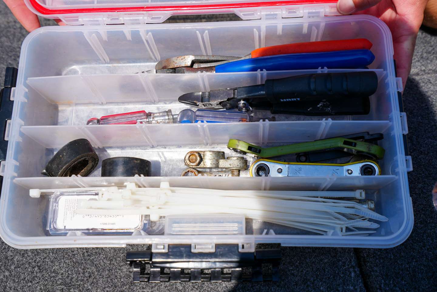 Hamner carries a box full of tools in this compartment as well. Luckily in 2021, Hamner didn't have to pull this box out very often. 