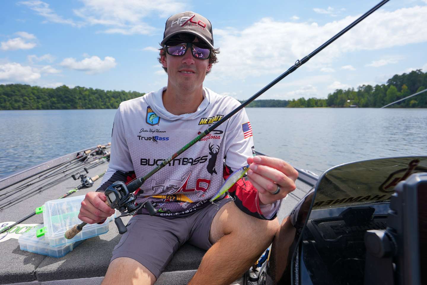 Hamner selects his Halo rod based on which jerkbait he's throwing, but likes to stay in the range of a 6-foot,10-inch to 7-foot. 