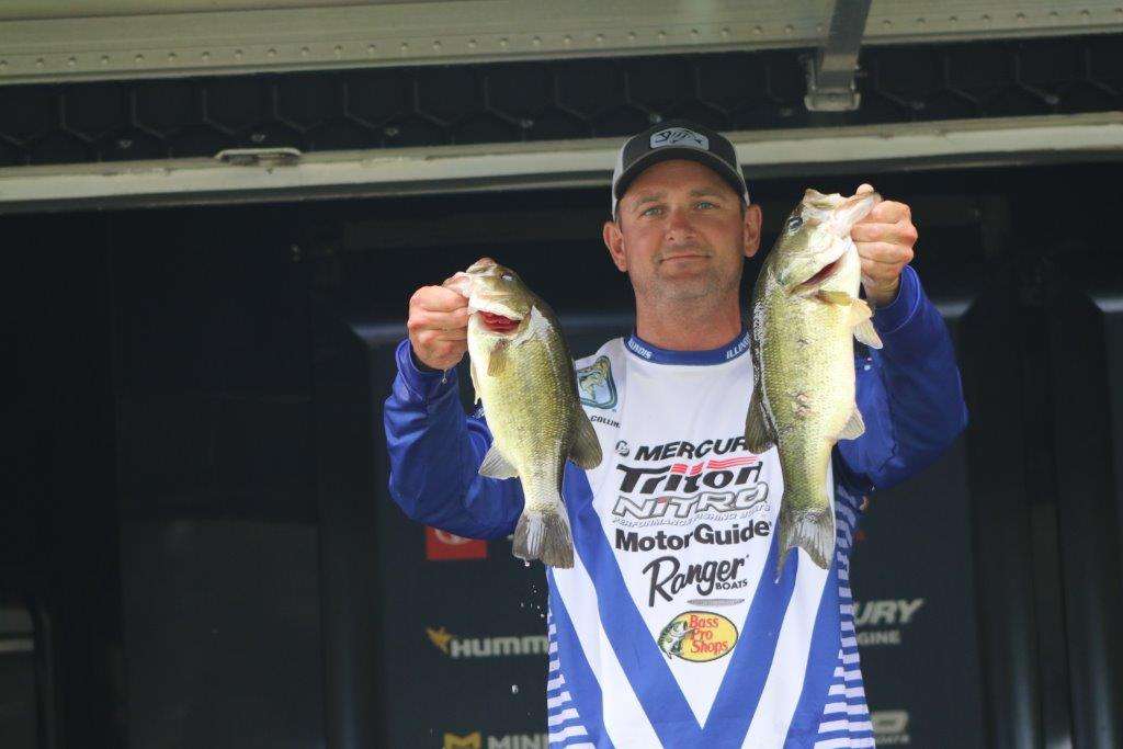 Kevin Collins, co-angler, ILLINOIS (25th, 7 - 6)