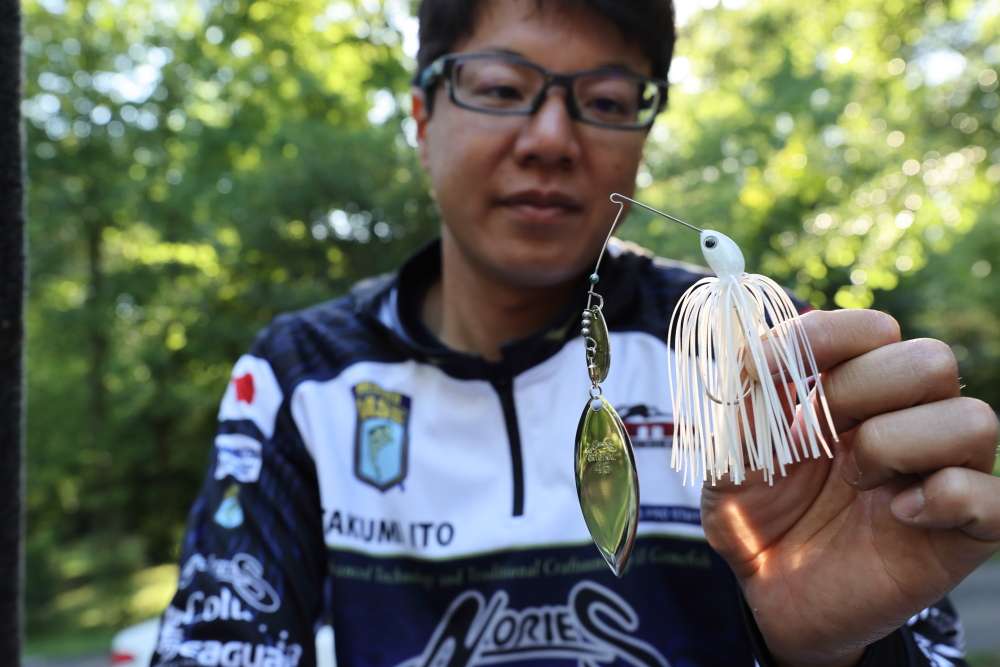 Ito's go-to spinnerbait, the Nories Crystal S. 