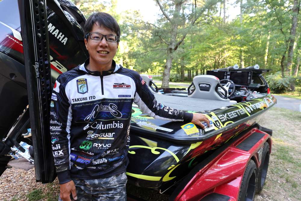 In 2021, Taku Ito ran a Skeeter FXR20 powered by a 250 horsepower Yamaha SHO. This is the rig he used to win the St. Lawrence River Elite in July. 