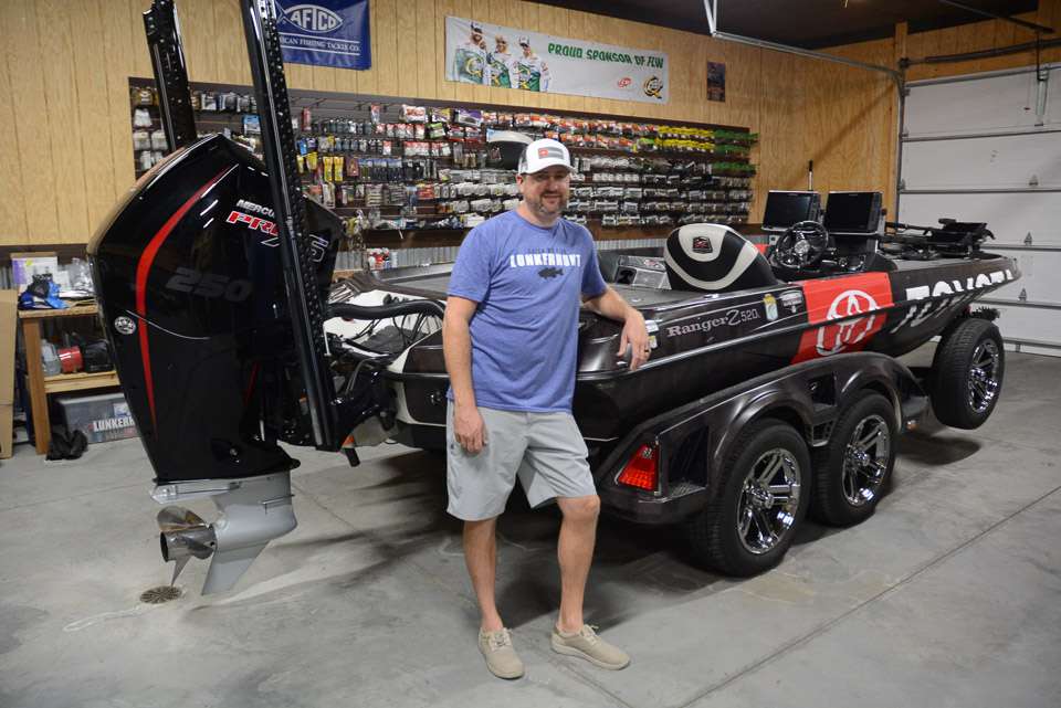 This side of the Man Cave is going idle. The opposite side gets busy as Arey prepares for archery deer season. In the meantime, come along as Arey takes us on a tour of all the bling, baits and tackle that he uses to compete at the sportâs highest level. 