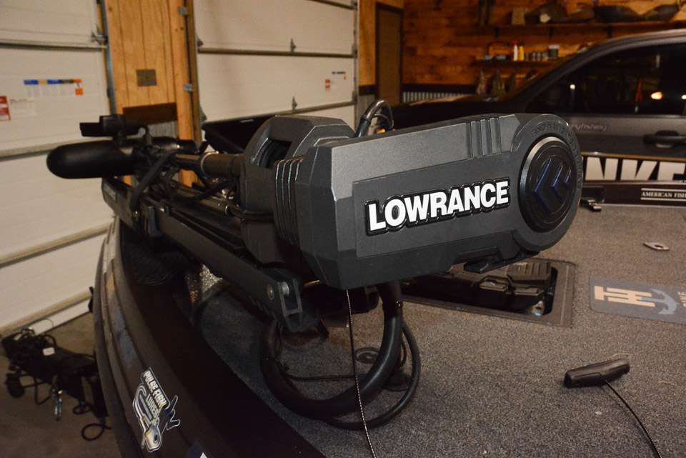 Integrated with the electronics is a Lowrance Ghost trolling motor, appropriately named for its brushless technology that is quieter, while providing impressive thrust power and long run times.  