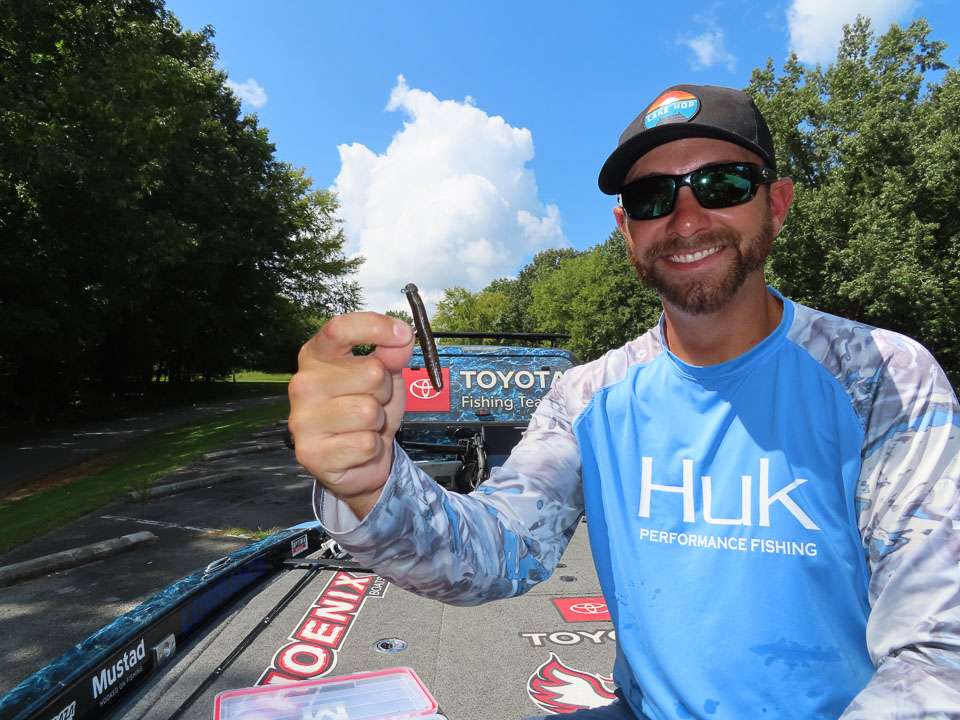 <b>Lure details:</b> 3/16-ounce Mustad Grip-Pin Ned Jig Head, with a Z-Man Finesse TRD trailer. âThis is a smallmouth catcher on Tims Ford,â says Lester. âFish it on main lake points and in the backs of creeks.â 