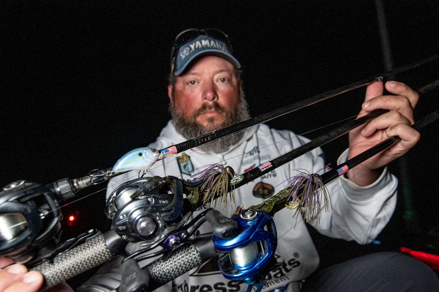 <b>Harvey Horne (10th, 33-8) </b><br>
Horne jumped from 36th place on Day 1 to 6th on Day 2 with 17-14. He accomplished that mainly with a SPRO Little John DD crankbait in spooky nasty color pattern on rocky, wind-blown points. âItâs a little clear, translucent shad pattern,â Horne said. âIt seemed to be something they wanted this week, something subtle that they couldnât see real well. I think that was the key for me, being able to go behind guys and pick up a few extra bites with it.â
<br><br>
Horne also used two jigs on those same rocky, wind-blown points to catch some key fish â a 3/4-ounce Green Fish Tackle Crawball football jig and a 1-ounce jig made by Hook, Line & Sinker, his hometown tackle store in Bella Vista, Ark. He trailed them with a Big Bite Baits Fighting Frog in brown and green pumpkin/purple color patterns.
