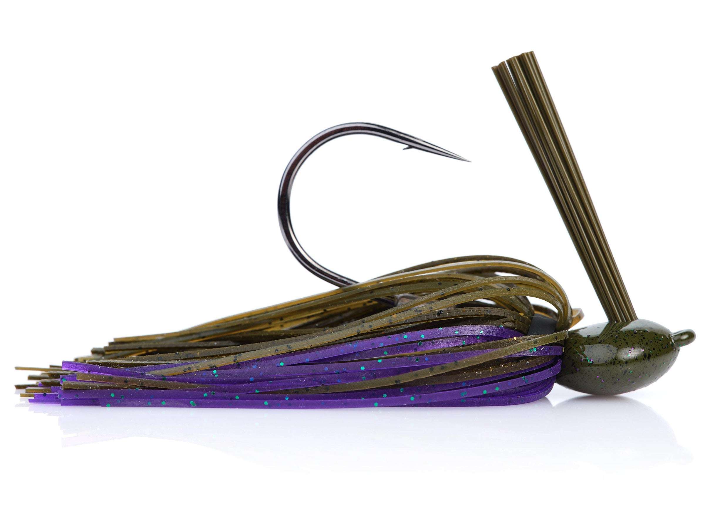 <p><strong>Berkley Powerbait Flippin' Jig</strong><br> In 2021, Berkley introduced an entire lineup of jigs that feature skirts that are soaked in their popular Powerbait scent. Flipping a jig around isolated cover is a popular tactic in the fall, and Berkley now has a great jig to tackle just that. The Flippin' Jig features a sharp Berkley Fusion19 hook and an Arkie style head.<a href=