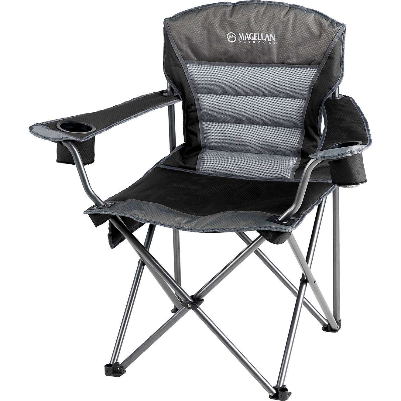 <p><strong>Magellan Outdoors Oversized Ultra Comfort Padded Mesh Chair</strong><br> Whether you're in a ground blind or tailgating for the big game, having a comfy folding chair is a fall must. Magellan's Oversized Ultra Comfortable Padded Mesh Chair is going to keep you comfy all fall. <a href=