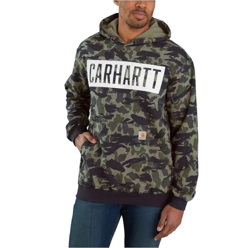 <p><strong>Carhartt Loose Fit Midweight Hooded Camo Graphic Sweatshirt</strong><br> This fall, Carhartt released their new Duck Camo Collection of clothing. A stylish, yet practical camo will have you ready to jump in the blind or stand this fall. This hoodie is built for comfort and serves as a great layer under a bigger jacket if needed. <a href=