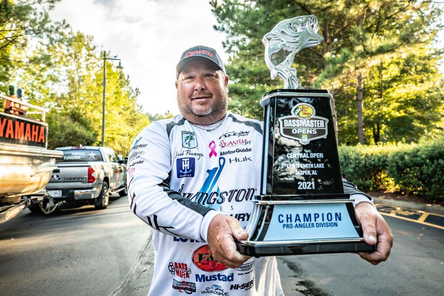 With his victory in the Basspro.com Bassmaster Open at Lewis Smith Lake, Jacob Powroznik will fish the 2022 Academy Sports + Outdoors Bassmaster Classic presented by Huk at Lake Hartwell. 