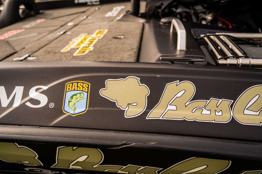 On the side of the boat, the B.A.S.S. sticker sits bright and proud.