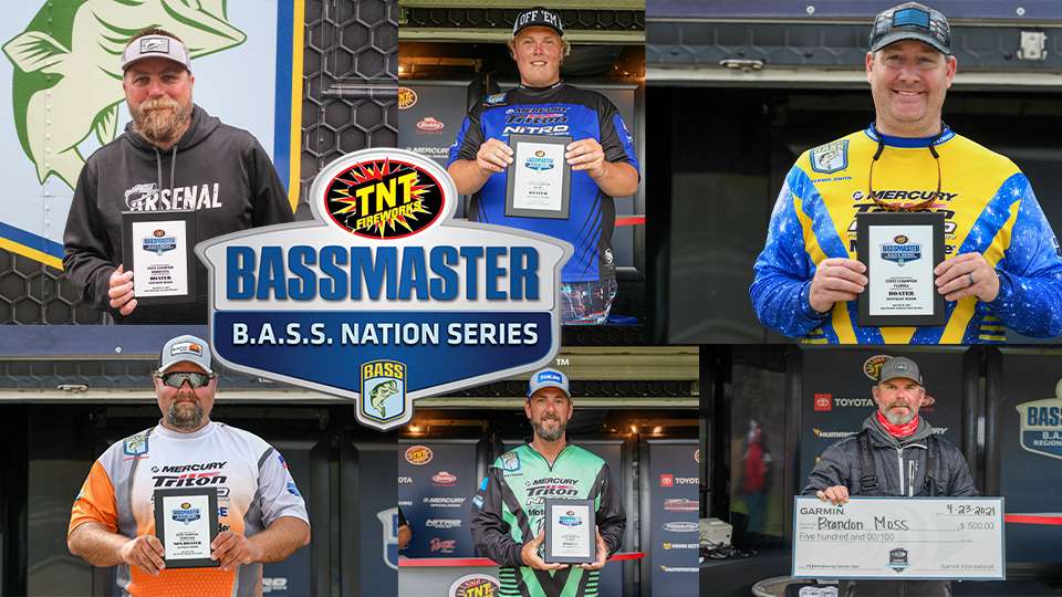 See the anglers fishing the 2021 TNT Fireworks B.A.S.S. Nation Championship on Ouachita River in Louisiana.