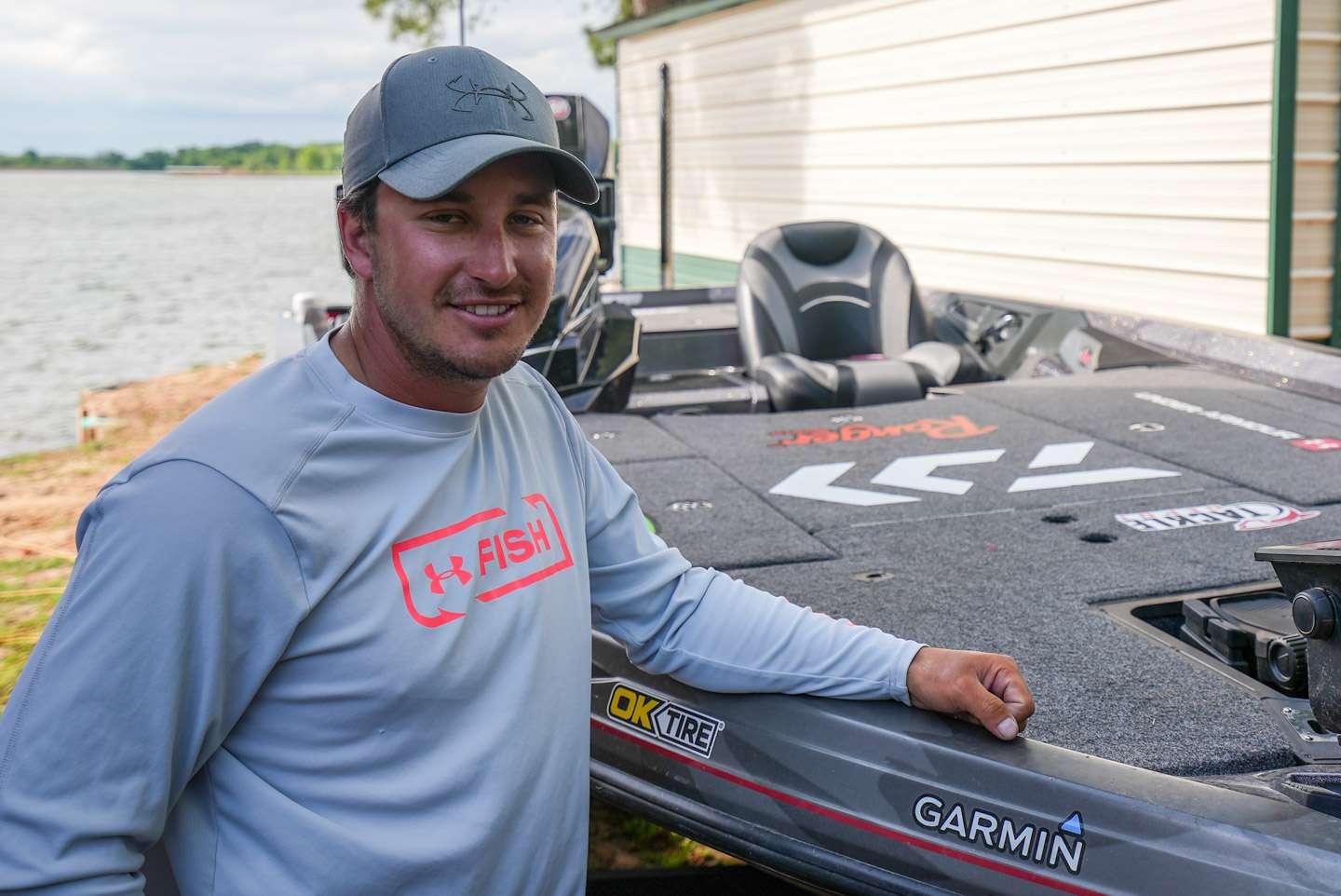 Johnston was getting tackle rigged for Championship Sunday at Lake Fork but was more than happy to show us around his 2021 rig. 