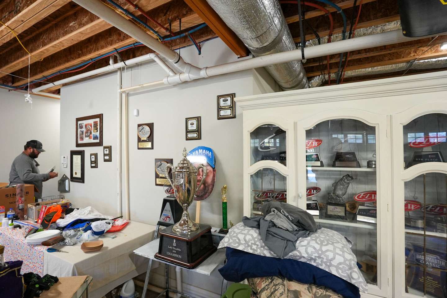 Just a short walk from Davis' shop is his garage, which is home to numerous cool items. 