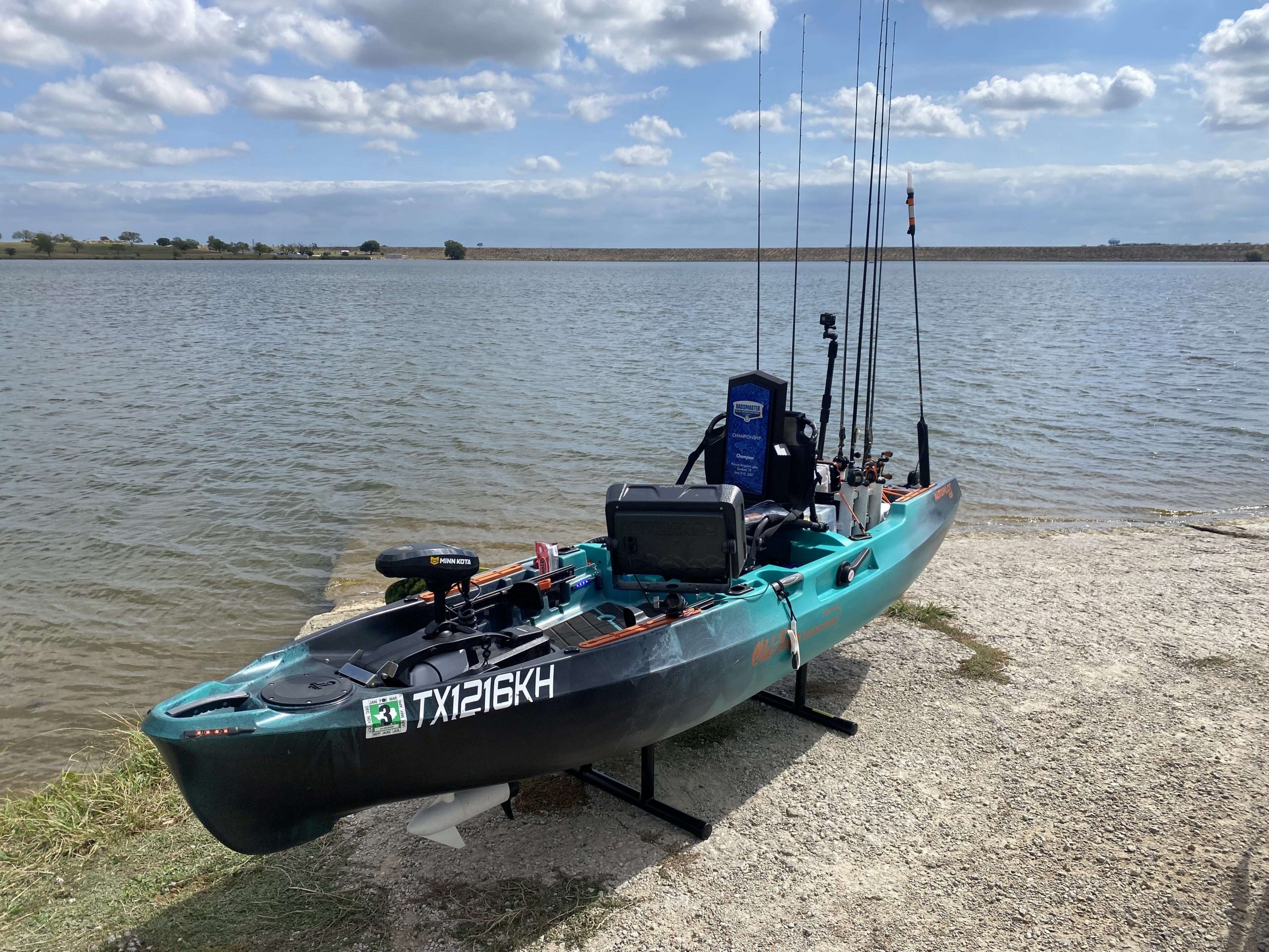 Take a look inside Mark Pendergraf's Old Town Kayak. Pendergraf is the reigning B.A.S.S. Nation Kayak Series National Champion. 