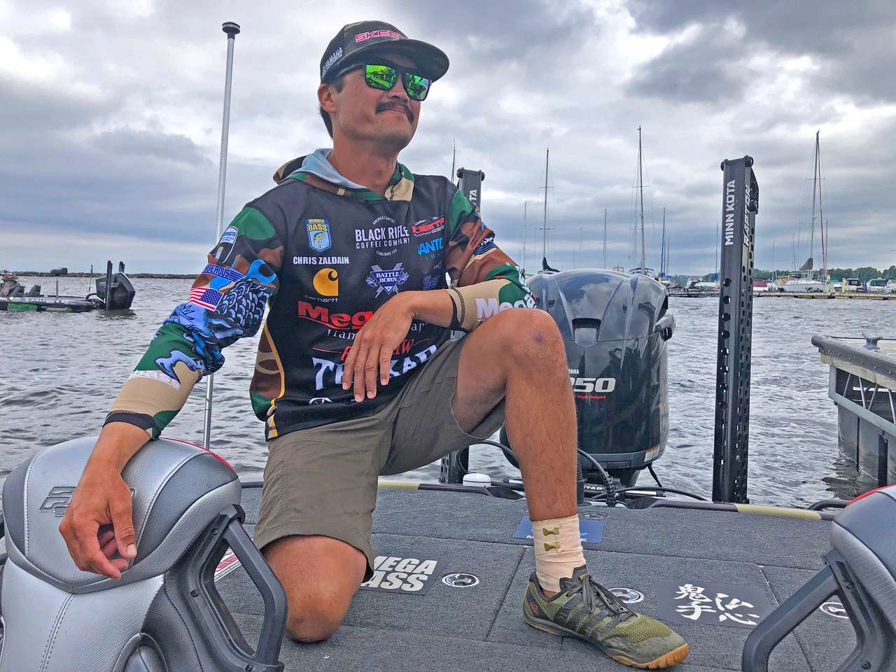 <b>Chris Zaldain</b><br>
Chris Zaldain of Fort Worth, Texas, has fished 150 B.A.S.S. events during his pro career. With six Bassmaster Classic qualifications, Zaldainâs most recent tournament win was the 2015 Toyota Bassmaster Angler of the Year Championship at Sturgeon Bay. Zaldain and his wife, Trait, partnered with Bassmaster and Amazon in 2020 to launch a YouTube series entitled Zaldaingerous, which gave an in-depth look at life on the road during tournament season. 
