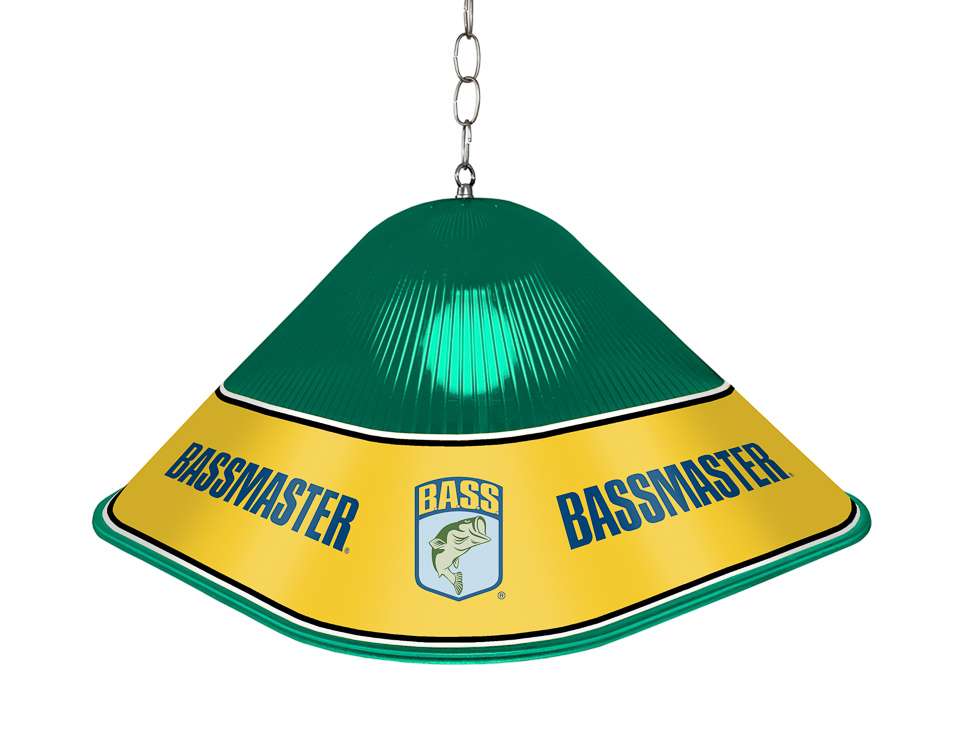 <p><strong>Bassmaster Game Table Light</strong></p><p>This officially licensed product of Bassmaster is the perfect addition to a game room, fan cave or cabin. Made of molded acrylic with a high gloss finish, it comes with hanging hardware and LED bulb. $164.99. <a href=