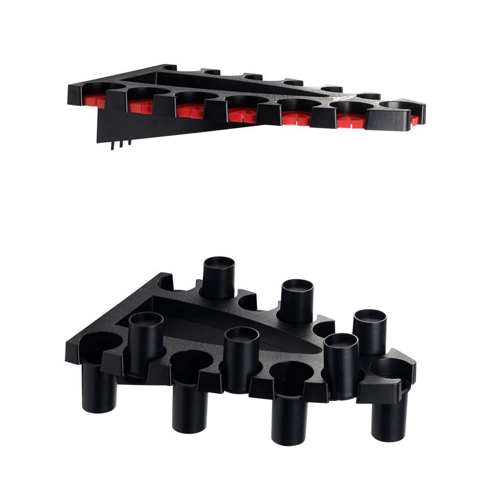 <p><strong>Berkley Rod Rack and Berkley Combo Storage</strong></p><p>Two different models of rod-and-reel storage are space savers for crowded garages or tackle rooms. The Berkley Rod Rack is ideal for smaller inventories, with combos organized and fastened vertically or horizontally on the wall. The Berkley Space Saver holds up to 13 combs and can be pegged on a peg board of mounted directly to a wall stud. $9.99-$24.99 (Rod Rack). $49.99 <a href=