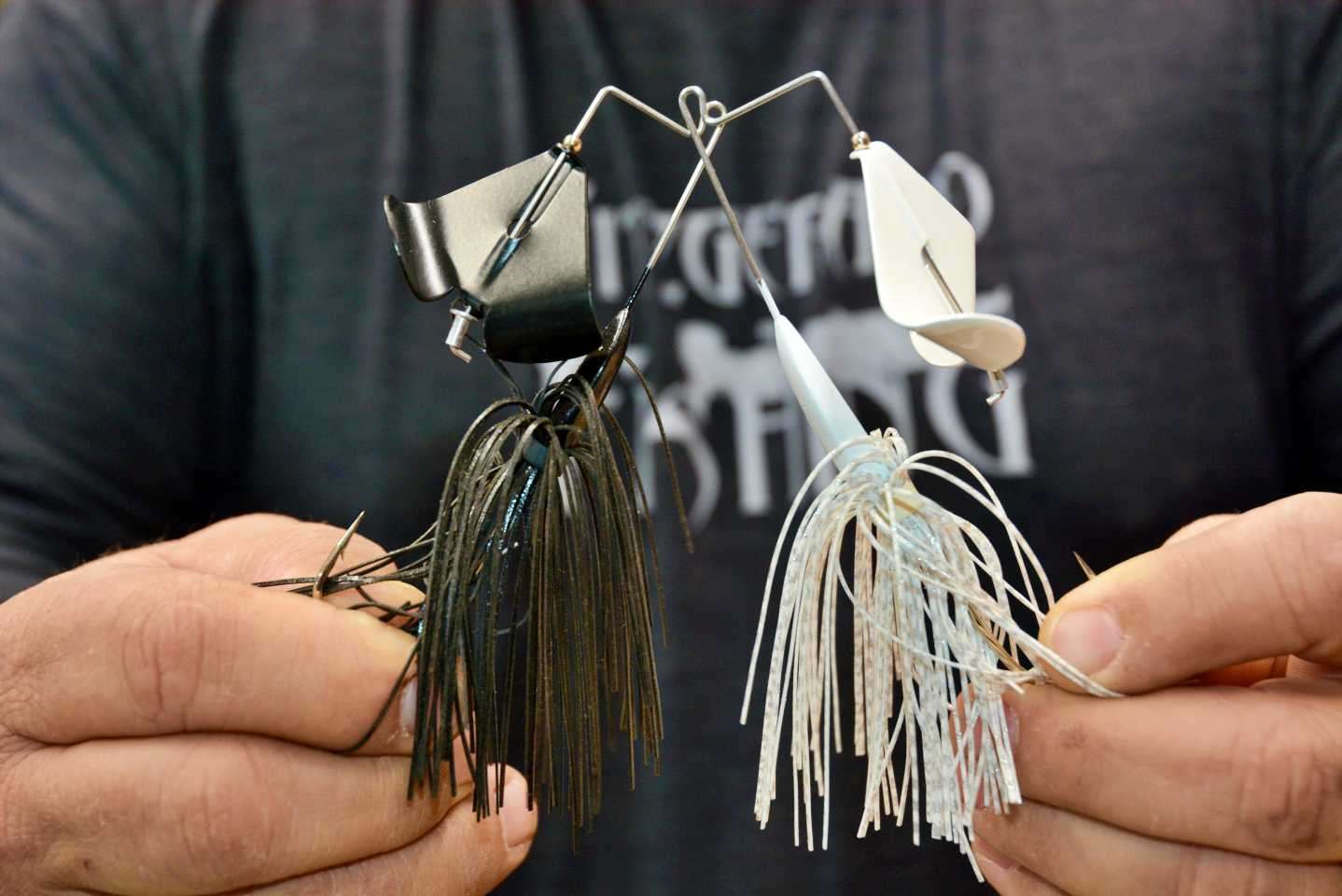 Gross opts for Boogerman Buzzbaits for the signature keeled head shape and premium buzz blade, which creates a noisy clacking sound by forcing the blade to make contact with the head on every rotation. The wire arm can be bent slightly upward for a softer action with highly pressured or wary bass.  