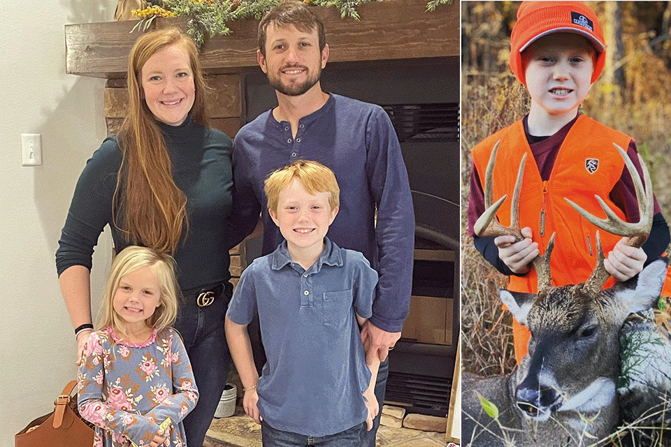 Stetson Blaylock and family wished everyone a Happy Thanksgiving, among other posts reporting on duck hunts, including a fruitful one with a new puppy that did great. And then he and son, Kei, had a dream deer hunt. âSometimes you just get âlucky.â Sat in the stand for about one minute when this one made a deadly mistake! Iâm so proud of you Kei!â Yeah, thatâs special.